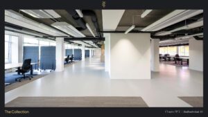 Ruim, modern kantoorpand aan de Stadhouderskade 85 met flexibele werkplekken en scheidingspanelen.