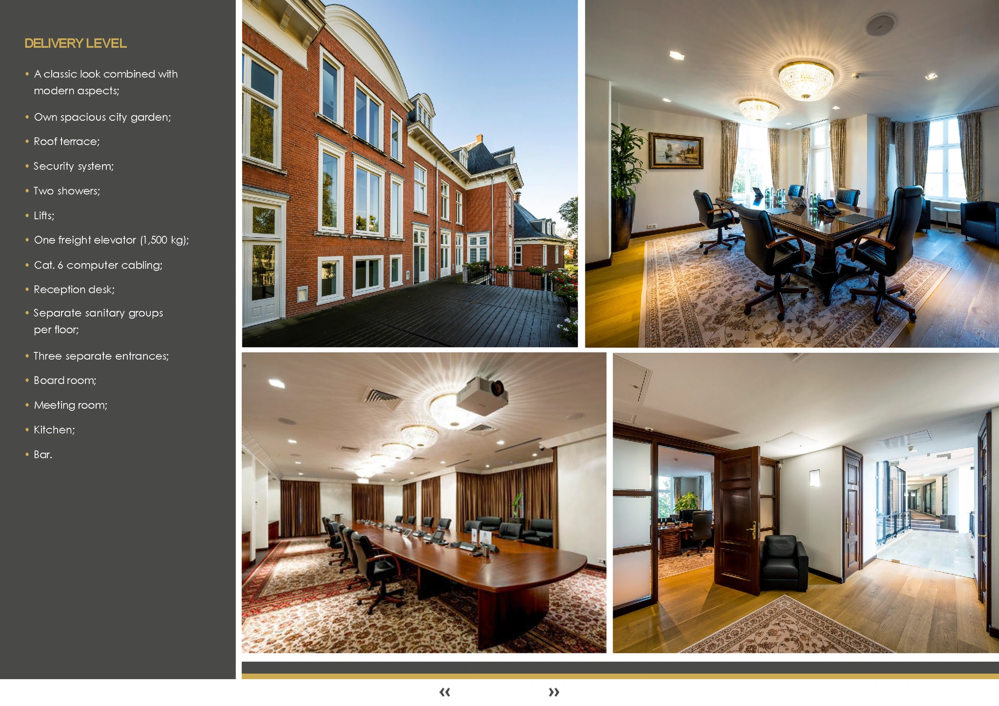 Afbeelding van een stijlvol kantoorpand aan het Museumplein met luxe vergaderruimtes en moderne voorzieningen.