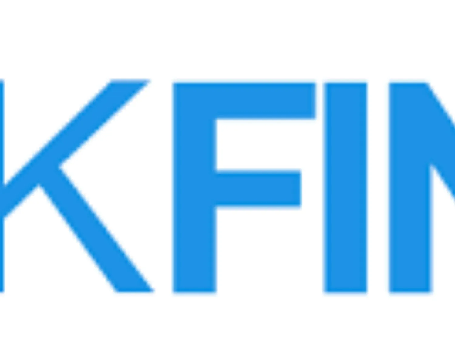 Blauw logo met het woord "KFIN" in hoofdletters, onderdeel van het 3DF-logo.