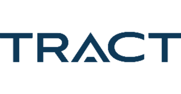 Logo van het merk Tract in donkergroene hoofdletters met een gestileerde A.